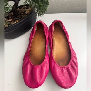 Tieks Hot Pink Leather Ballet Flats